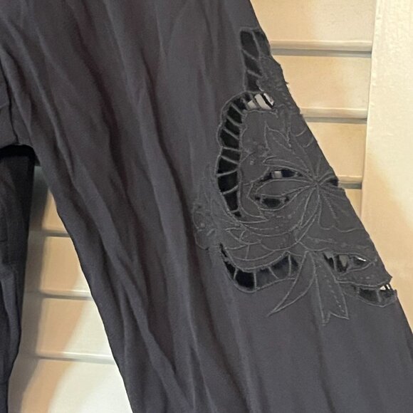 ASTR The Label Fern grey tunic medium mini dress floral cutout boho - Picture 4 of 12